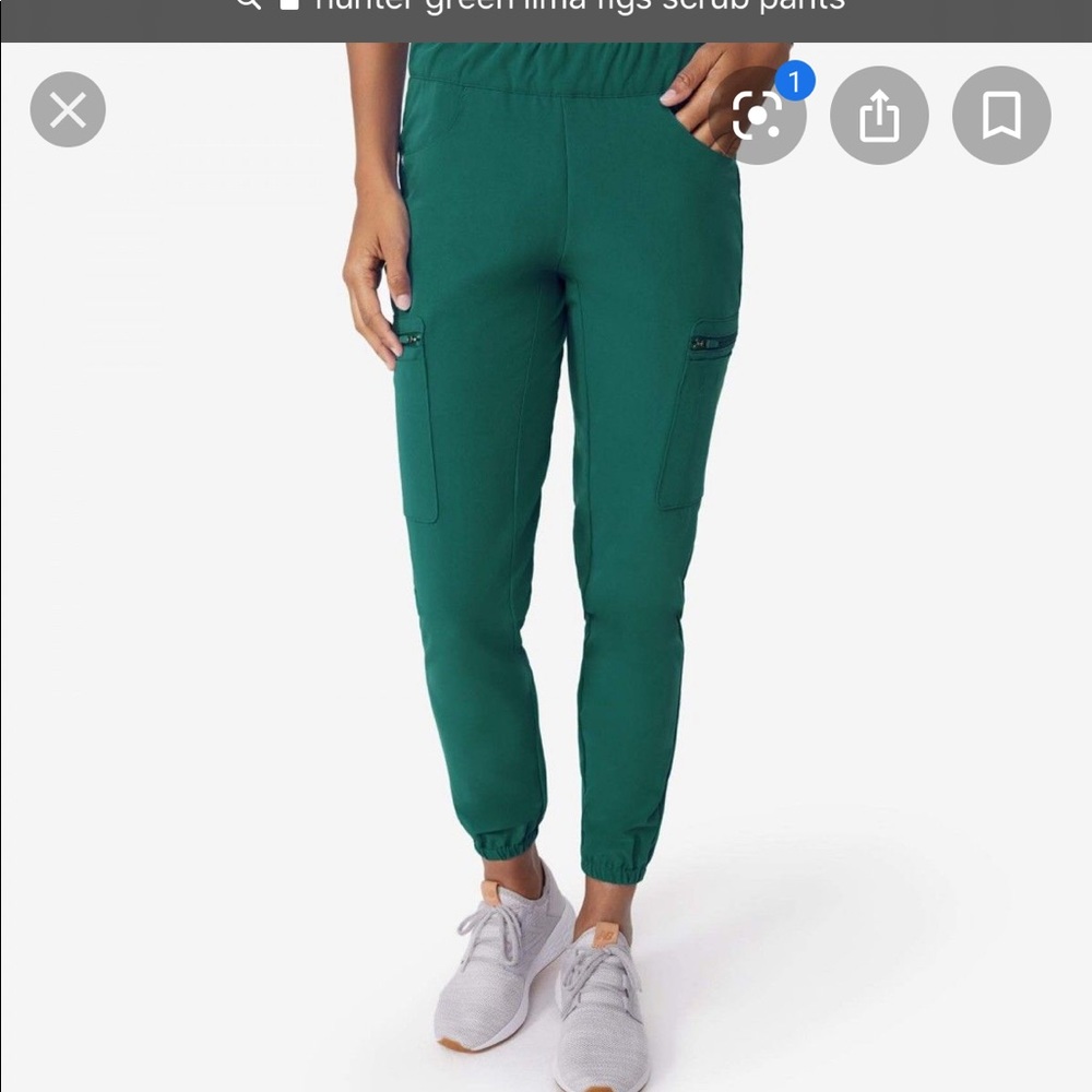 Figs XSP hunter green joggers